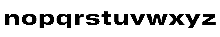GTStandard SExtendedHeavy 2 Font LOWERCASE