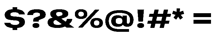 GTStandard SExtendedHeavy Font OTHER CHARS