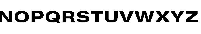 GTStandard SExtendedHeavy Font UPPERCASE