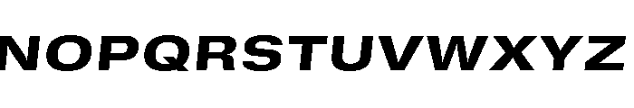 GTStandard SExtendedHeavyOblique Font UPPERCASE