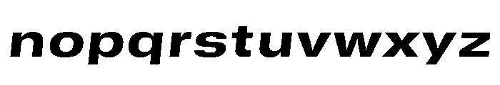 GTStandard SExtendedHeavyOblique Font LOWERCASE