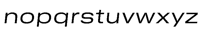 GTStandard SExtendedLightOblique Font LOWERCASE