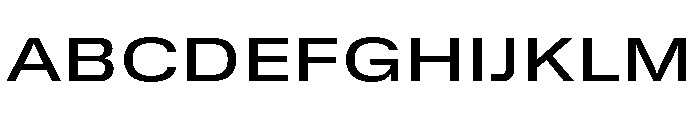 GTStandard SExtendedMedium Font UPPERCASE