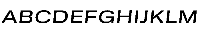 GTStandard SExtendedMediumOblique 2 Font UPPERCASE