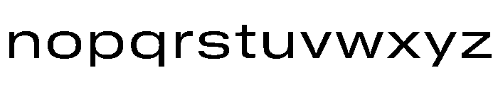 GTStandard SExtendedRegular Font LOWERCASE