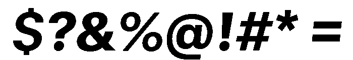 GTStandard SHeavyOblique 2 Font OTHER CHARS