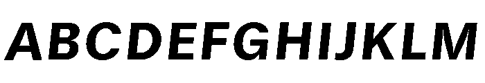 GTStandard SHeavyOblique 2 Font UPPERCASE