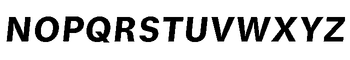 GTStandard SHeavyOblique 2 Font UPPERCASE