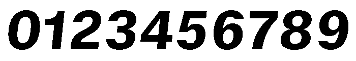 GTStandard SHeavyOblique Font OTHER CHARS