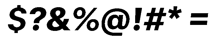 GTStandard SHeavyOblique Font OTHER CHARS