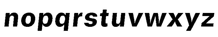GTStandard SHeavyOblique Font LOWERCASE