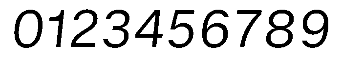 GTStandard SLightOblique Font OTHER CHARS