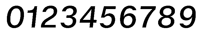 GTStandard SMediumOblique Font OTHER CHARS
