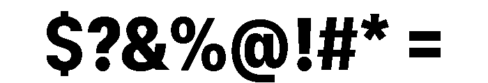 GTStandard SNarrowBlack 2 Font OTHER CHARS