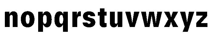 GTStandard SNarrowBlack 2 Font LOWERCASE
