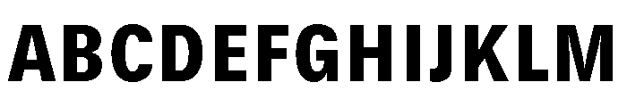 GTStandard SNarrowBlack Font UPPERCASE