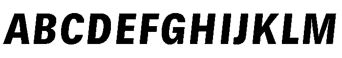 GTStandard SNarrowBlackOblique 2 Font UPPERCASE