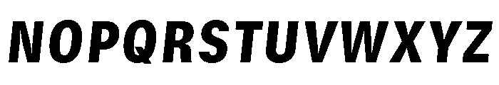 GTStandard SNarrowBlackOblique 2 Font UPPERCASE