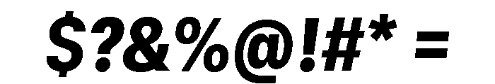 GTStandard SNarrowBlackOblique Font OTHER CHARS