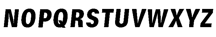 GTStandard SNarrowBlackOblique Font UPPERCASE