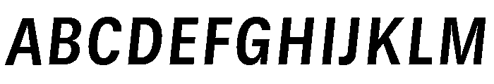 GTStandard SNarrowBoldOblique 2 Font UPPERCASE