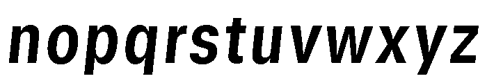 GTStandard SNarrowBoldOblique 2 Font LOWERCASE