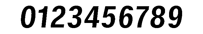 GTStandard SNarrowBoldOblique Font OTHER CHARS