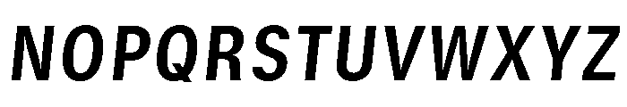 GTStandard SNarrowBoldOblique Font UPPERCASE