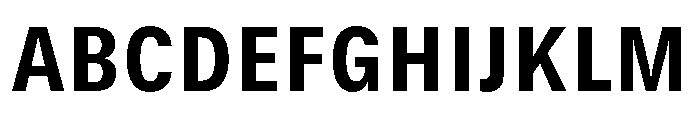 GTStandard SNarrowHeavy Font UPPERCASE