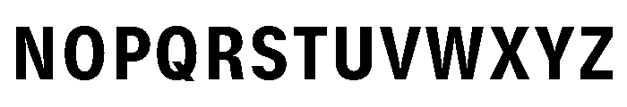 GTStandard SNarrowHeavy Font UPPERCASE