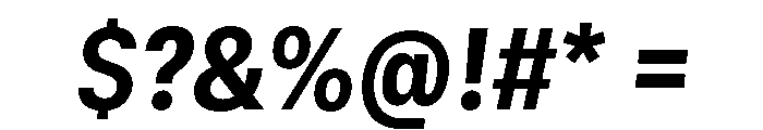 GTStandard SNarrowHeavyOblique Font OTHER CHARS