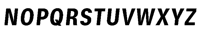 GTStandard SNarrowHeavyOblique Font UPPERCASE