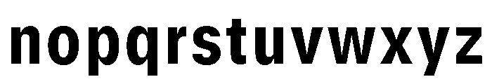 GTStandard SNarrowHeavy Font LOWERCASE