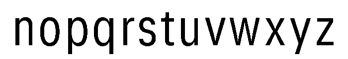 GTStandard SNarrowLight 2 Font LOWERCASE