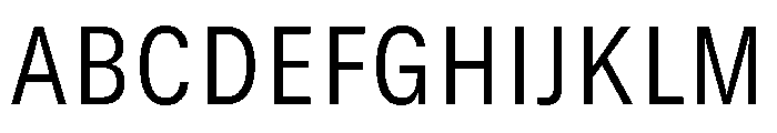 GTStandard SNarrowLight Font UPPERCASE