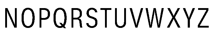 GTStandard SNarrowLight Font UPPERCASE