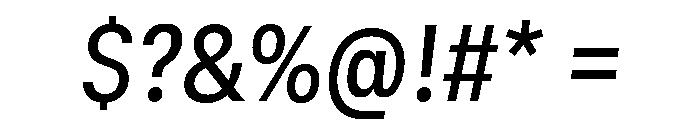 GTStandard SNarrowMediumOblique 2 Font OTHER CHARS