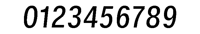 GTStandard SNarrowMediumOblique Font OTHER CHARS