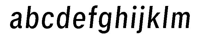 GTStandard SNarrowMediumOblique FONT