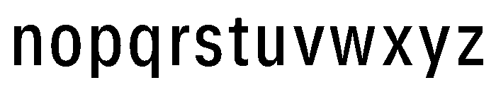 GTStandard SNarrowMedium Font LOWERCASE