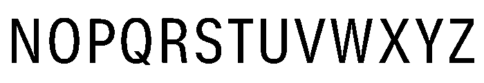 GTStandard SNarrowRegular Font UPPERCASE