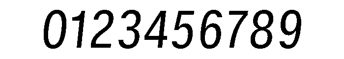 GTStandard SNarrowRegularOblique 2 Font OTHER CHARS
