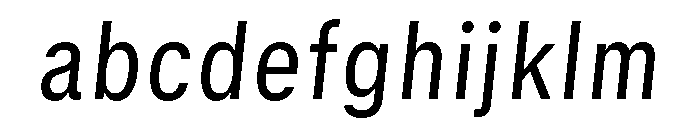 GTStandard SNarrowRegularOblique 2 FONT