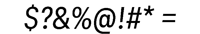 GTStandard SNarrowRegularOblique Font OTHER CHARS