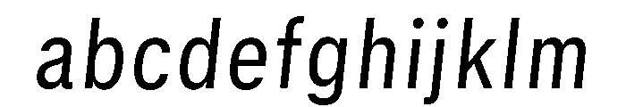 GTStandard SNarrowRegularOblique FONT