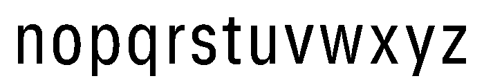 GTStandard SNarrowRegular Font LOWERCASE