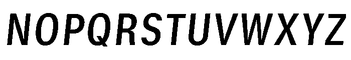 GTStandard SNarrowSemiboldOblique 2 Font UPPERCASE