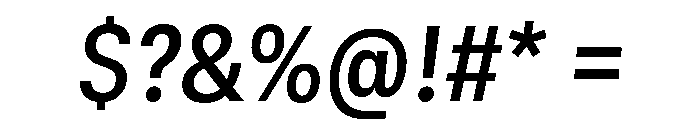 GTStandard SNarrowSemiboldOblique Font OTHER CHARS