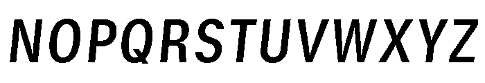 GTStandard SNarrowSemiboldOblique Font UPPERCASE