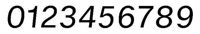 GTStandard SRegularOblique Font OTHER CHARS